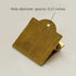 Reusable Brass Binder Clip, Decorative Metal Paper Clip for Home Office School Notebook Accessories