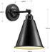 SLYYMY Set 240 2PACK Vintage Wall Sconces, Modern Black Wall Sconce Lighting, Wall Sconces of Two, Degree Adjustable