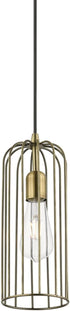 1 (49713-01) Livex Lighting Glenbrook Light Pendant in Antique Brass