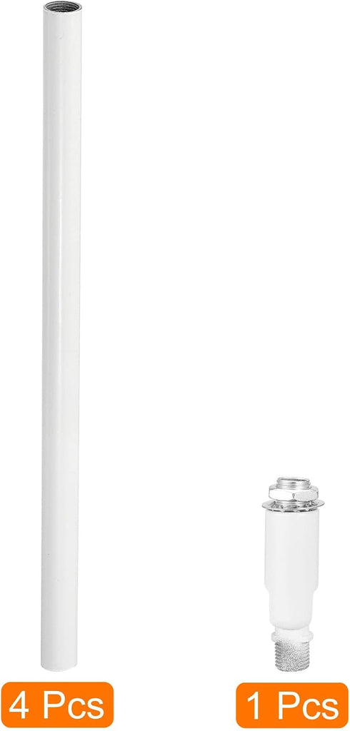 9.8" MECCANIXITY Threaded Extension Rod, Lamp Pipe with Connector Light Fixture Parts for Pendant Light Island Lighting