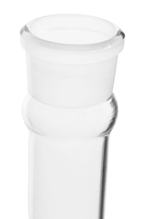 EISCO Volumetric Flask, 50ml - ASTM, Class A - Tolerance ±0.05ml - Interchangeable, Size 13 Polypropylene Stopper - Single, White Graduation - Borosilicate Glass