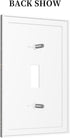 HTSAHKV 3 5 Inch Floral Dragonfly Wall Plate Light Switch Cover Single Gang Outlet Faceplate Print Plate Cover X