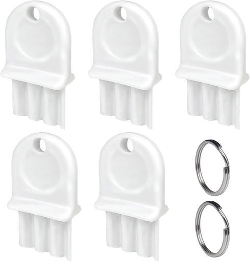 Qoaimu Universal Dispenser Key, 5 Pack Toilet & Paper Towel Key Replacement