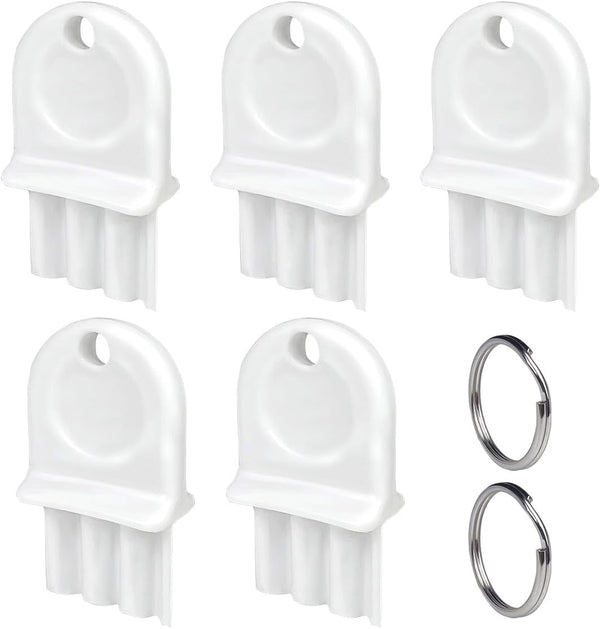 Qoaimu Universal Dispenser Key, 5 Pack Toilet & Paper Towel Key Replacement
