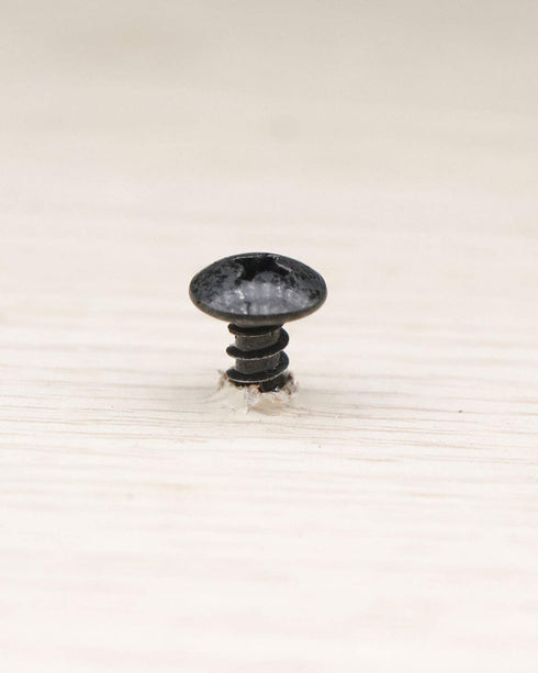 100pcs #8 x 1/2 inch Truss Head Phillips Wood Screws, Black Oxide Coated by IMSCREWS