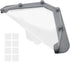 HARSKIYER 100 Triangular Kitchen Sink Rack with Disposable Mesh Bags, Triangle Sink Food Catcher, Gray Kitchen Corner