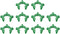 uxcell Lab Joint Clip: Plastic Clamp Mounting Clips for 24/25 or 24/40 Glass Taper Joints, Green, 10Pcs.