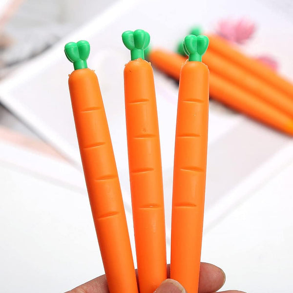 Sencoo 4 Pack Carrot Mechanical Pencil, Creative Student Stationery Gift for Children (0.7mm)