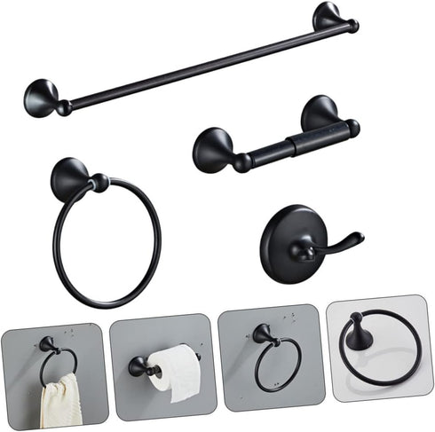 Stainless Steel Retro Towel Hanger Ring for Bathroom