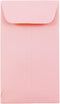 JAM PAPER #6 Coin Business Premium Envelopes - 3 3/8 x 6 - Baby Pink Pastel - 50/Pack