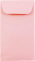JAM PAPER #6 Coin Business Premium Envelopes - 3 3/8 x 6 - Baby Pink Pastel - 50/Pack