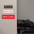 Signs ByLITA Standard Supply Closet Wall or Door Sign, Office Storage Signage (Black) - Large
