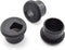 SDTC Tech 3-Pack 1 Inch Black Plastic Desk Hole Wire Grommet Cable Cord Cover Organizers