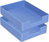 Desk Letter Tray, 2PCS A4 Size Plastic Stackable File Document Organizer for Office Desktop Paper Holder, Blue