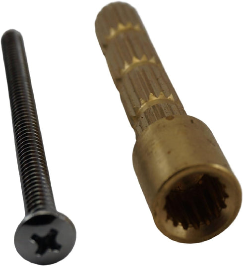 Extension Stem Repair Compatible with Gerber Shower Tub Valve Brass Trim kit Brass Chrome Valve Cartridge Wall 3-inch Length and 10/24 Screw 2.5 inches Cut to The Desired Length May Require