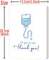 YiKaLus Cute IV Thank You Card for Doctors Nurses, Funny Medical Appreciation Gift for Healthcare Workers, Doctor's Day