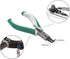 4 Pcs Heavy Duty Mini Snap Ring Pliers Set - External/Internal Circlip Pliers with Straight/Bent Jaw for Ring Remover