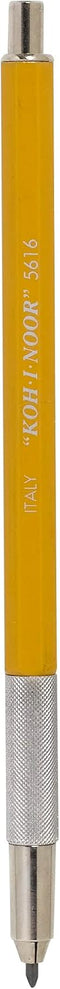 Koh-I-Noor Super-Adapto Lead Holder, 2mm HB Lead, Yellow, 1 Set