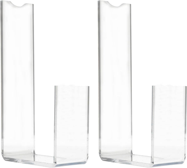 2pcs Acrylic Shoe Display Stands High Heel and Flat Shoe Racks 7-tier