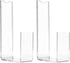 2pcs Acrylic Shoe Display Stands High Heel and Flat Shoe Racks 7-tier