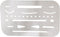 Junfamilee White 3.7''x2.4'' Stainless Steel Erasing Shield 26 Apertures Letter Craft Drawing Drafting