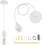 Industrial Mini Pendant Light Kit UL E26 White Pendant Light Kit Vintage