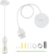 Industrial Mini Pendant Light Kit UL E26 White Pendant Light Kit Vintage