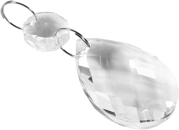 RASTKY 10Pcs Clear Glass Crystal Prisms Chandelier Pendant Light Drops, Vivid Sun Shine
