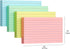 YIZUUN 3x5, 200 Pack, 180gsm 4 (50 Colored Index Cards Heavy Ruled Index Cards, Flash Cards for Studying, Heavy Note