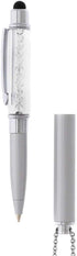 Baron-Jewelry Crystalline Stylus Pen Necklace with Crystals (Silver)