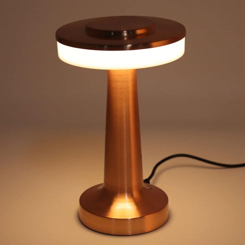 ASHATA Portable LED Retro Touch Control Table Lamp, 3 Levels Color Temperature, Rechargeable Night Light for Home,
