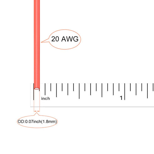uxcell 20 AWG Ultra Flexible Silicone Wire Strands of Tinned Copper Wire, 3 ft, 10 Colors
