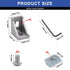 24pcs 2020 Corner Bracket Aluminum Extrusion Hardware T-Slotted Accessories with Screws for 8020 Profile Parts