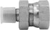 (2-PACK) 1404-04-08 Hydraulic Hose Adapter Fitting, 1/4" Male x 1/2" Female Swivel, Carbon Steel