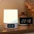 3 2000mAh Dimmable (2, 3.14 4.29) Night Light with Clock, Color Rechargeable LED Touch Lamp, Eye-Caring Cordless