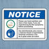 Foizpput Bilingual Notice Use Hand Sanitizer Wear Face Mask Sign Safety Medical Equipment