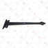 13.90" Dummy (2 Pack, Adonai Hardware "Agee Heavy Duty Antique Cast Iron Strap False or Faux or Hinge Front Matte