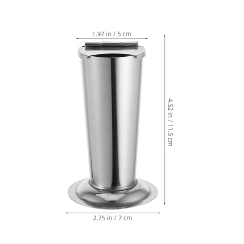 5Pcs 4.52X2.75X9.84in Stainless Steel Tweezers Holder Organizer for Salon and Barber Tools Compact Plier Jar Container