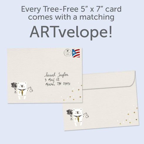 Tree-Free Greetings Teacher Appreciation Cards - Artful Designs - 1 Card + Matching Envelopes - Made in USA - 100% Recycled Paper - 5"x7" - Heartfelt, For Teacher, An Amazing Teacher (GO64417) by Tree-Free Greetings