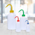 250ml Color Coded Low-Density Polyethylene (LDPE) Narrow Mouth Wash Bottle (Red - (Each))