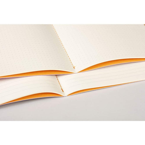 Rhodia Sewn Spine Notebook, A5, Dot, Tangerine