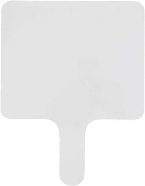 White Board Dry Erase Answer Paddle - Double Sided (1 Pack, 7.83" x 6.46")