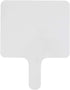 White Board Dry Erase Answer Paddle - Double Sided (1 Pack, 7.83" x 6.46")