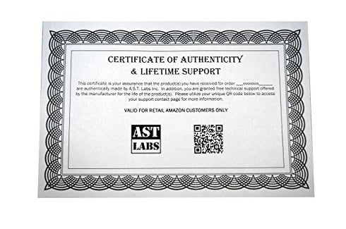 AST Labs High Current Test Cable Lead, Small Alligator Clip, Banana Plug Right Angle, 39" / 1 m