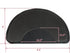 Pinikuyiro 3'x4.5' 1/2" Salon Mat for for Hairstylist Barber Shop Anti-Fatigue Salon Standing Chair Mat,Black Semi