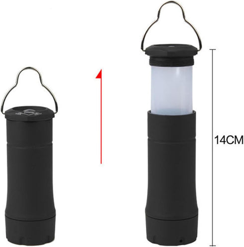 Generic 2-in-1 Camping Lamps Battery Operated Work Lantern, Flashlight | Portable Tent Light, Detachable Hook LED