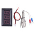 PEMENOL 12V Red Fahrenheit Digital Temperature Meter -76F~999F LED Display with Industrial Grade K-Type Sensor