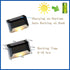 4 Pack Solar Deck Lights Outdoor, Waterproof Solar Step Lights, Outdoor Solar Lights for Outside Stairs, Step, Fence