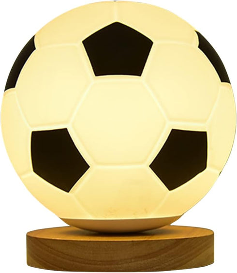 ERYUE LED Soccer Ball Night Light Remote Control RGB Color Changing Small Table
