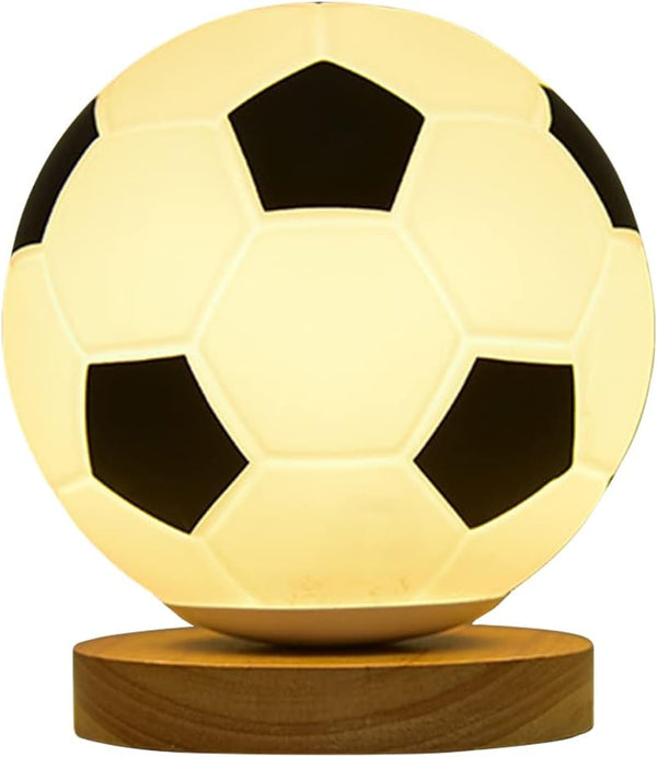 ERYUE LED Soccer Ball Night Light Remote Control RGB Color Changing Small Table